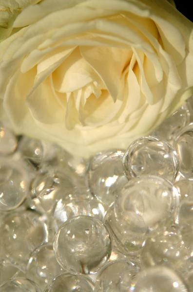 Wasser Perlen für Blumen